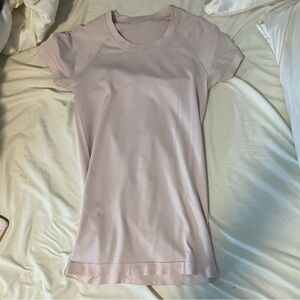Lululemon Light Pink Swiftly Tech Short Sleeve Shirt